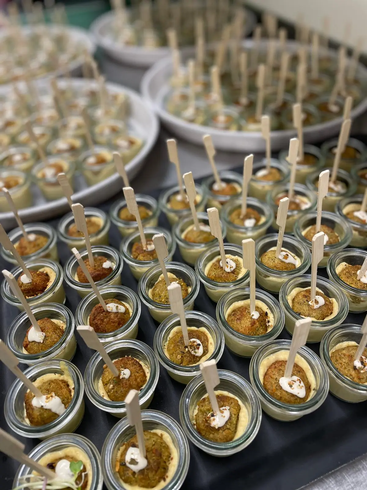 Falafel Im Glas Mit Hummus Catering