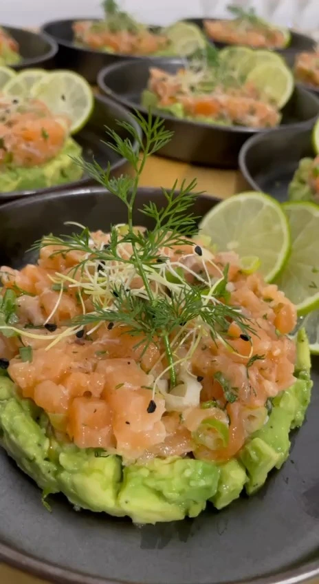 Lachs Avocado Tatar Mit Dill Und Limette